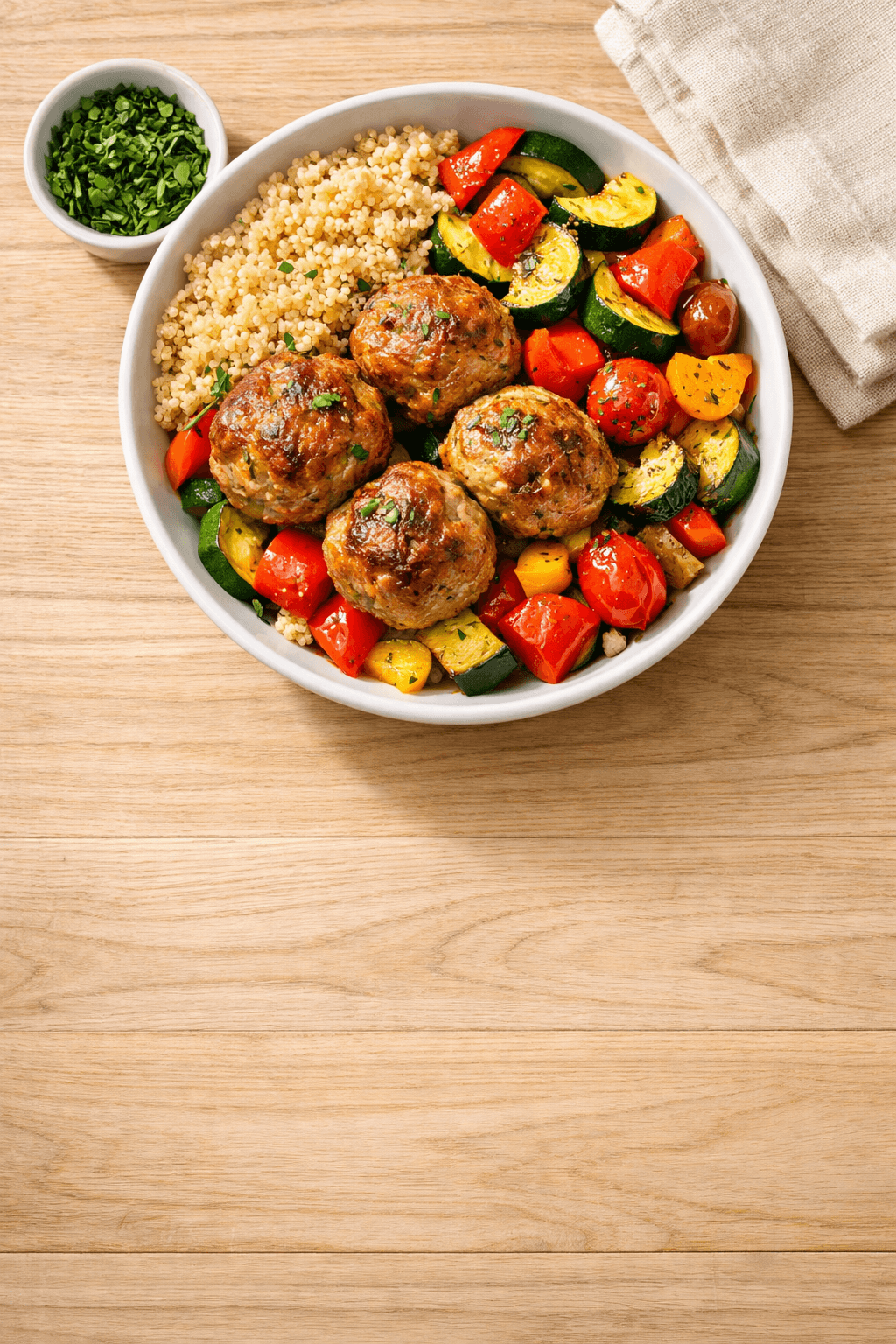 High-Protein Turkey Meatball Bowls — 30 Minutes