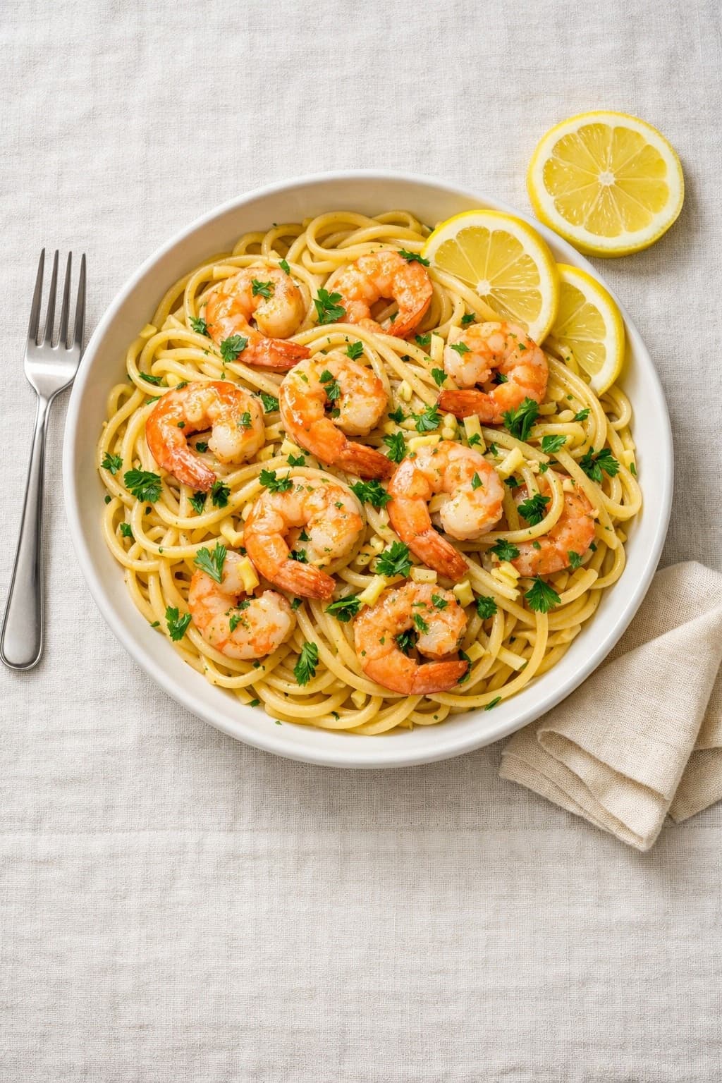 Lemon Garlic Butter Shrimp Pasta — Quick Weeknight Dinner in 20 Minutes
