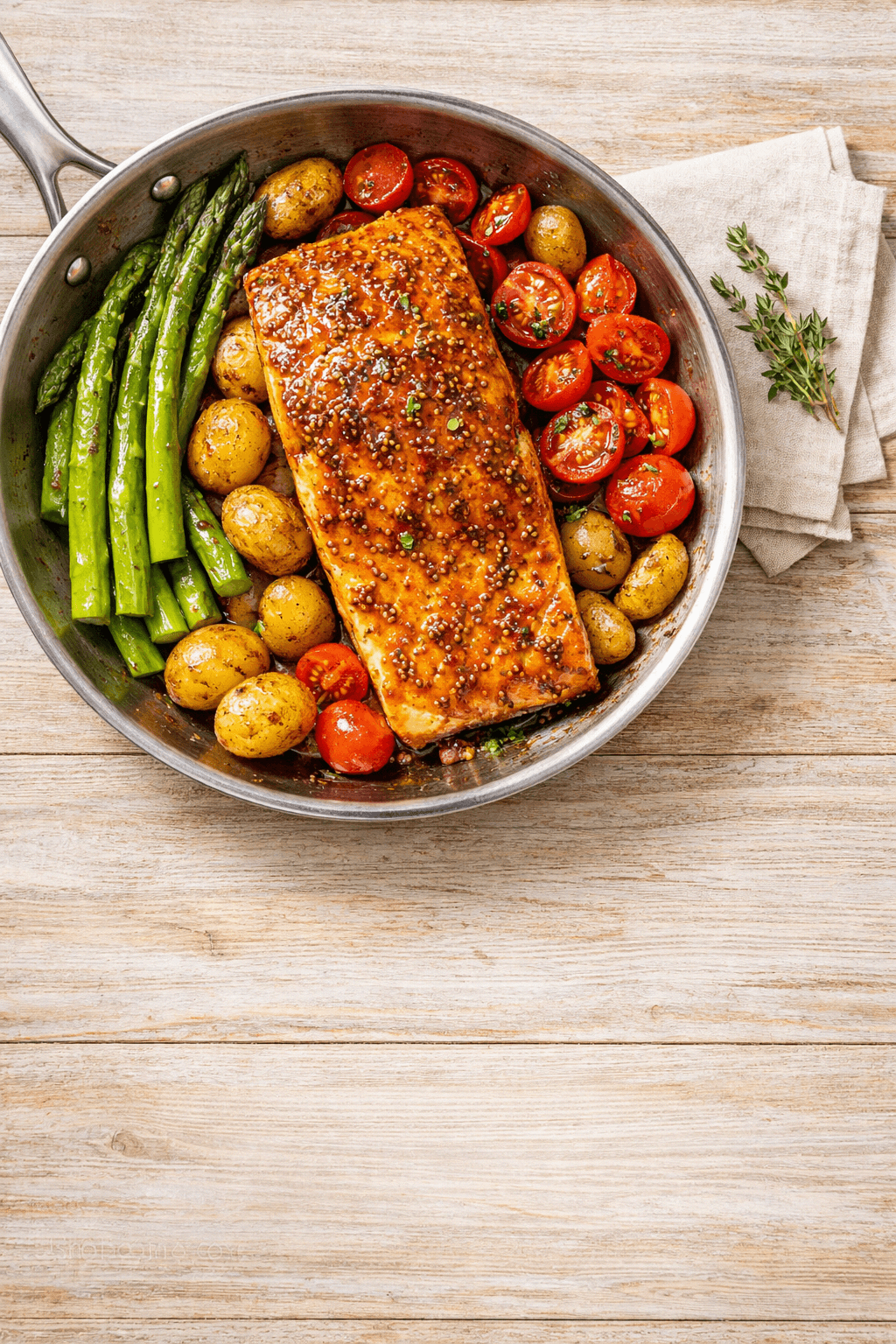 One-Pan Maple Dijon Salmon — Easy Dinner Ready in 25 Minutes