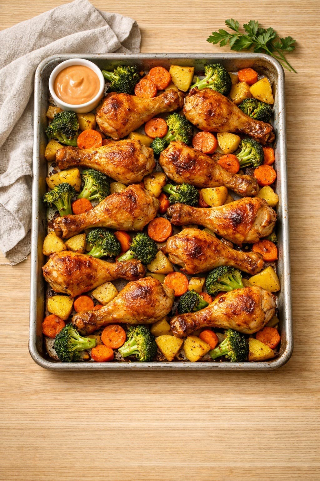 Sheet Pan Chicken Drumsticks with Roasted Vegetables — Easy Dinners Kids Will Eat